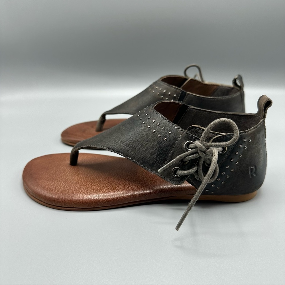 Roan By Bed Stu Xandria Bosco Tan Brown Womens Thong Sandals Leather Size 6